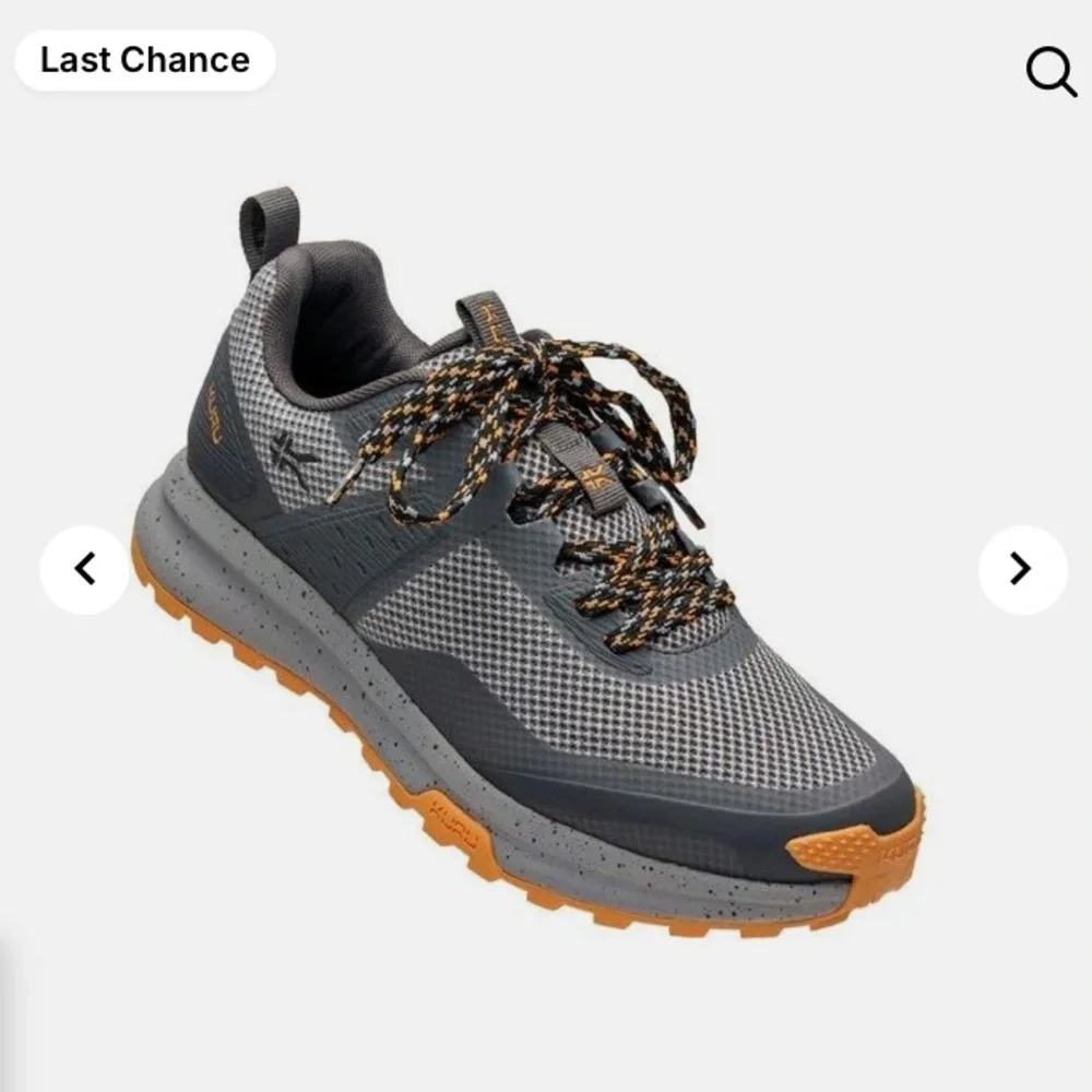 KURU Trail Sneakers - Gray and‎ Orange